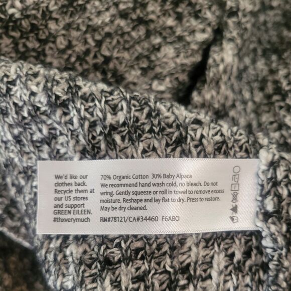 Eileen Fisher Marled Open Waterfall Cardigan Size XL - Picture 6 of 6